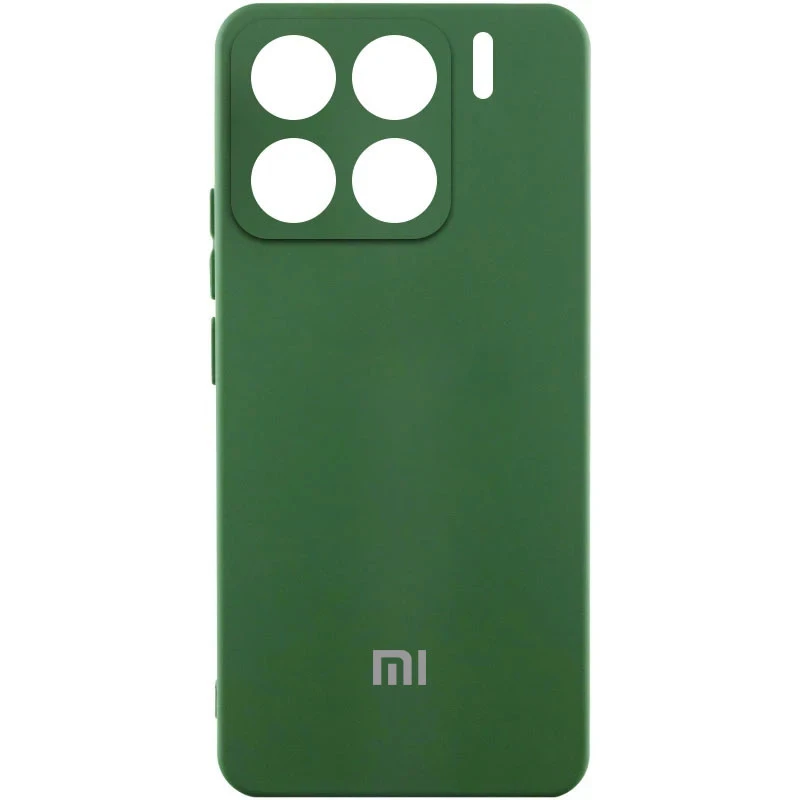 Силіконовий чохол Cover Lakshmi з захистом камери для Xiaomi 15 – Зелений / Dark green. Фото 1 з 2