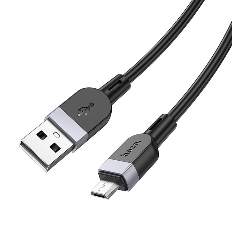 Дата кабель Hoco X109 Energy silicone USB to MicroUSB (2m) – Black. Фото 3 з 5