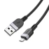 Дата кабель Hoco X109 Energy silicone USB to MicroUSB (2m) – Black. Фото 3 з 5