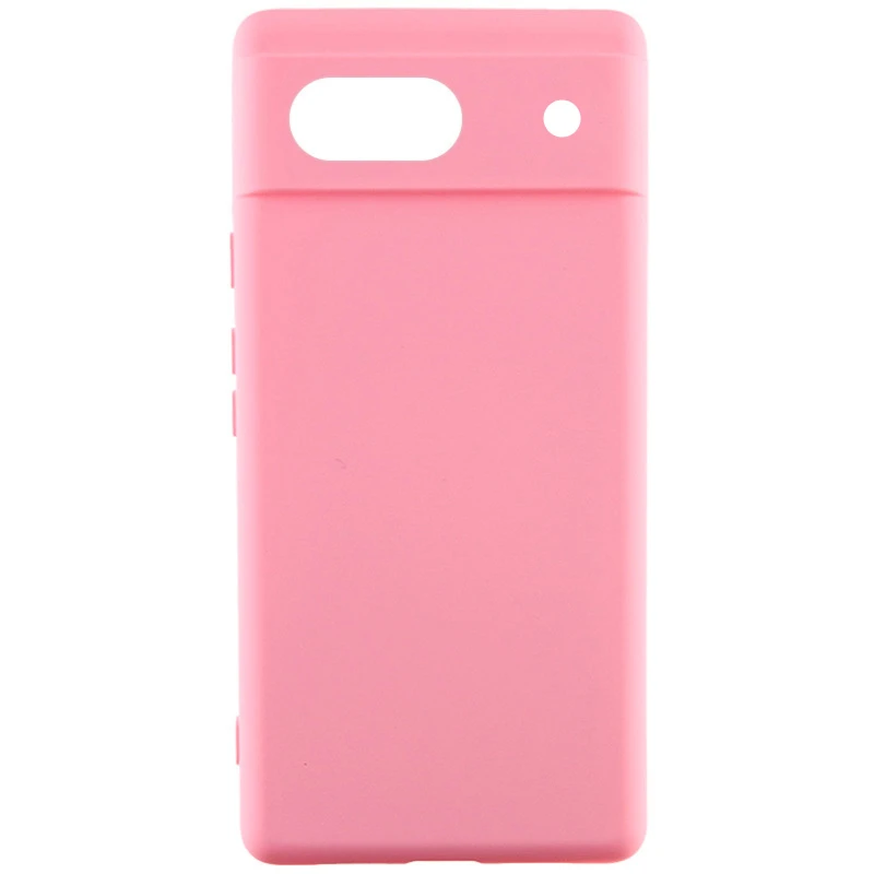 Чохол Silicone Case Lakshmi Premium із закритою камерою для Google Pixel 7a – Рожевий / Light pink. Фото 1 з 4