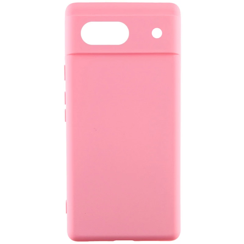 Чохол Silicone Case Lakshmi Premium з закритою камерою на Google Pixel 7a – Рожевий / Light pink. Фото 1 з 4