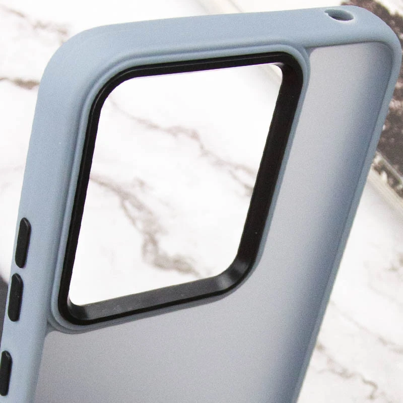 Чохол TPU+PC Lyon Frosted на Motorola Edge 60 Fusion – Блакитний / Sky Blue. Фото 5 з 6