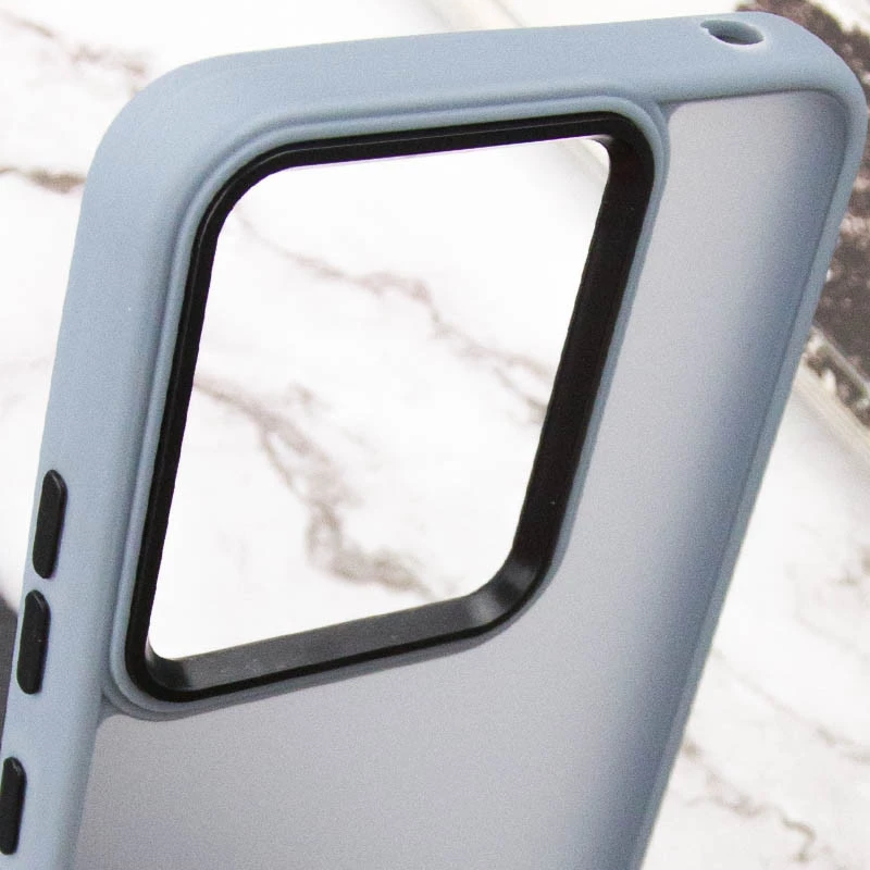Чохол TPU+PC Lyon Frosted на Xiaomi Redmi 13C – Блакитний / Sky Blue. Фото 5 з 6