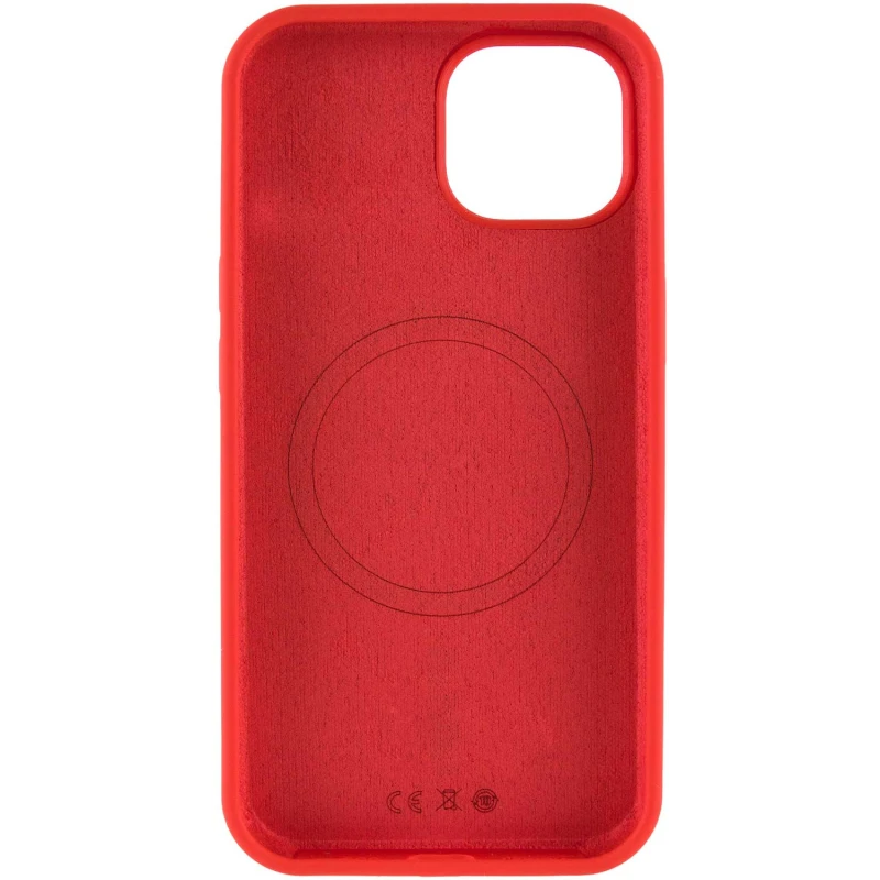 Чохол Silicone Armor Max no logo with MagSafe для Apple iPhone 12 (6.1") – Червоний / Red. Фото 4 з 6