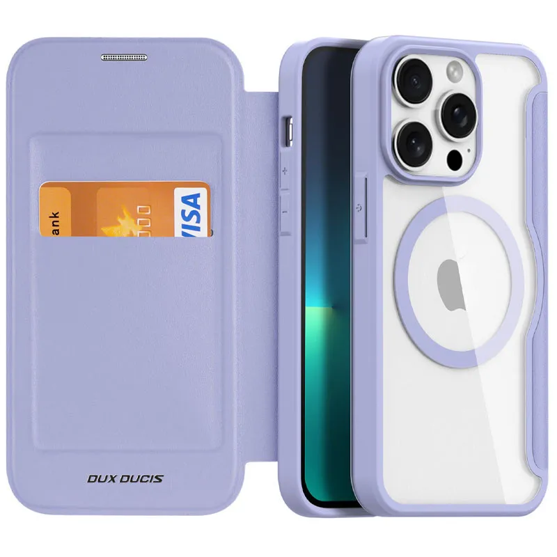 Чехол книжка Dux Ducis з MagSafe на Apple iPhone 13 Pro (6.1") – Purple. Фото 4 из 4