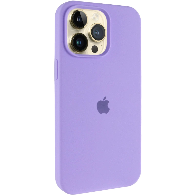 Чохол Silicone Case (AA) Logo with MagSafe для Apple iPhone 15 Pro (6.1") – Бузковий / Dasheen. Фото 2 з 7