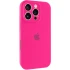 Чохол Silicone Case з захистом камери на Apple iPhone 16 Pro – Рожевий / Barbie pink. Фото 2 з 6