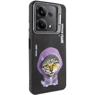 TPU+PC чехол с животными для Xiaomi Poco X6 — Black Cat