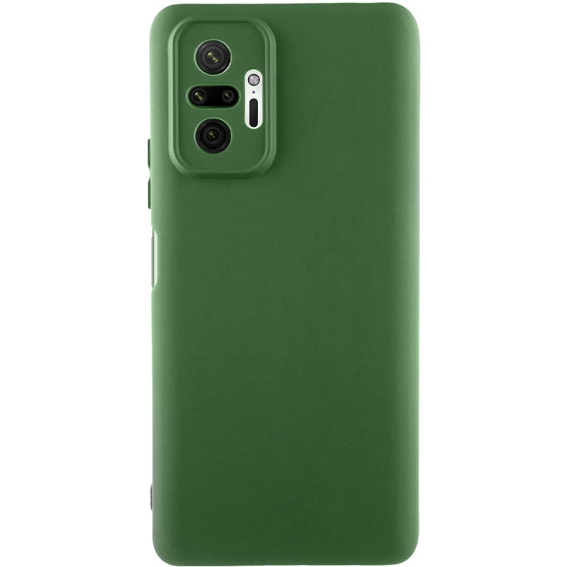 Кольоровий силіконовий чохол GETMAN на Xiaomi Redmi Note 10 Pro Max – Зелений / Dark green. Фото 1 з 1