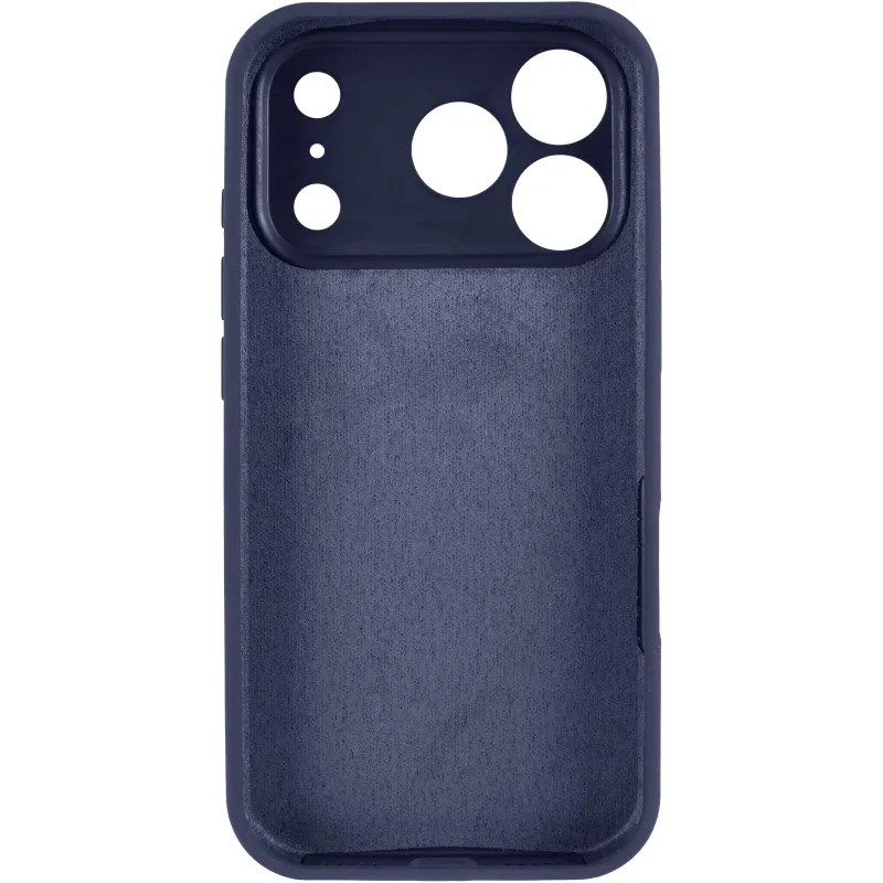 Чехол Silk Full Camera Protective (AA) NO LOGO для Apple iPhone 17 Pro Max (6.9") – Темно-синий / Midnight blue. Фото 3 из 5