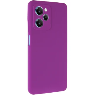 Чехол Silicone Case Lakshmi Plus с закрытой камерой для Xiaomi Redmi Note 12 Pro 5G — Фиолетовый / Purple