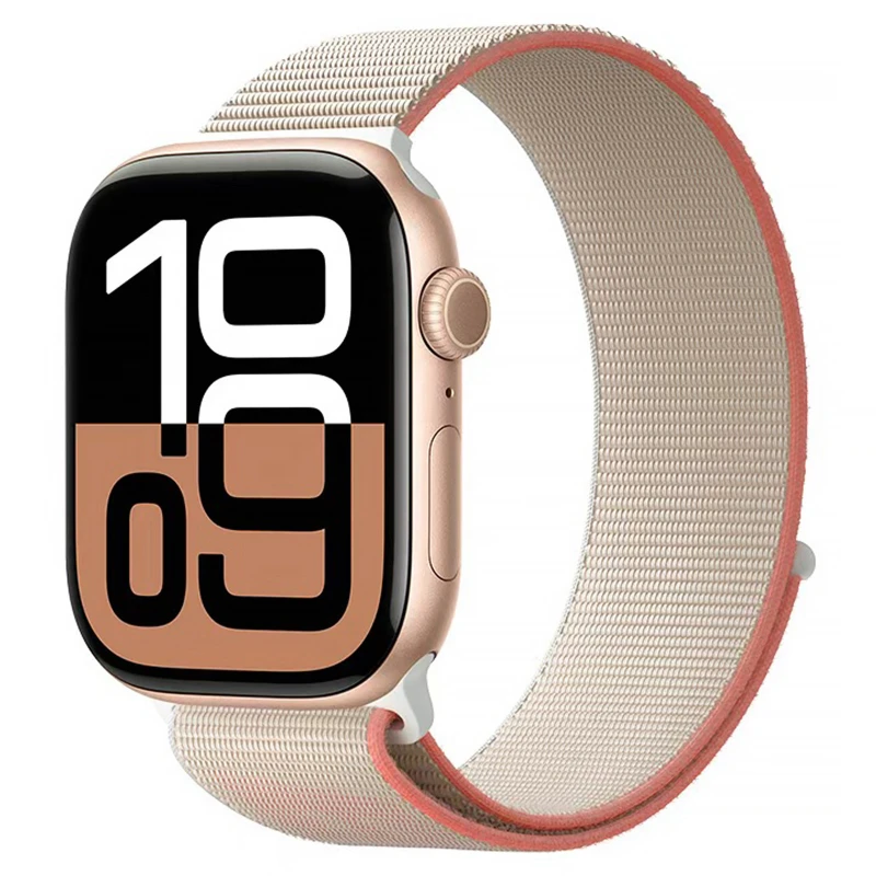 Ремінець BlueO Woven Nylon Sport для Apple Watch 42(ser.1-3)/44/45/46/49mm – Pink Sand. Фото 1 з 1