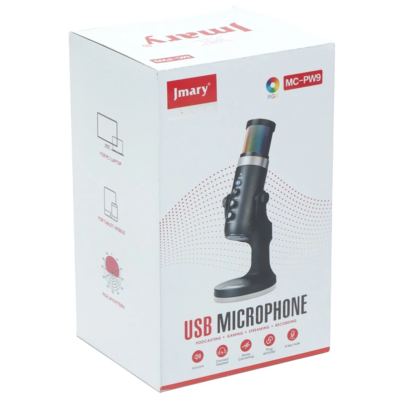 Мікрофон конденсаторный для гейминга JMARY MC-PW9 – Black. Фото 4 з 4