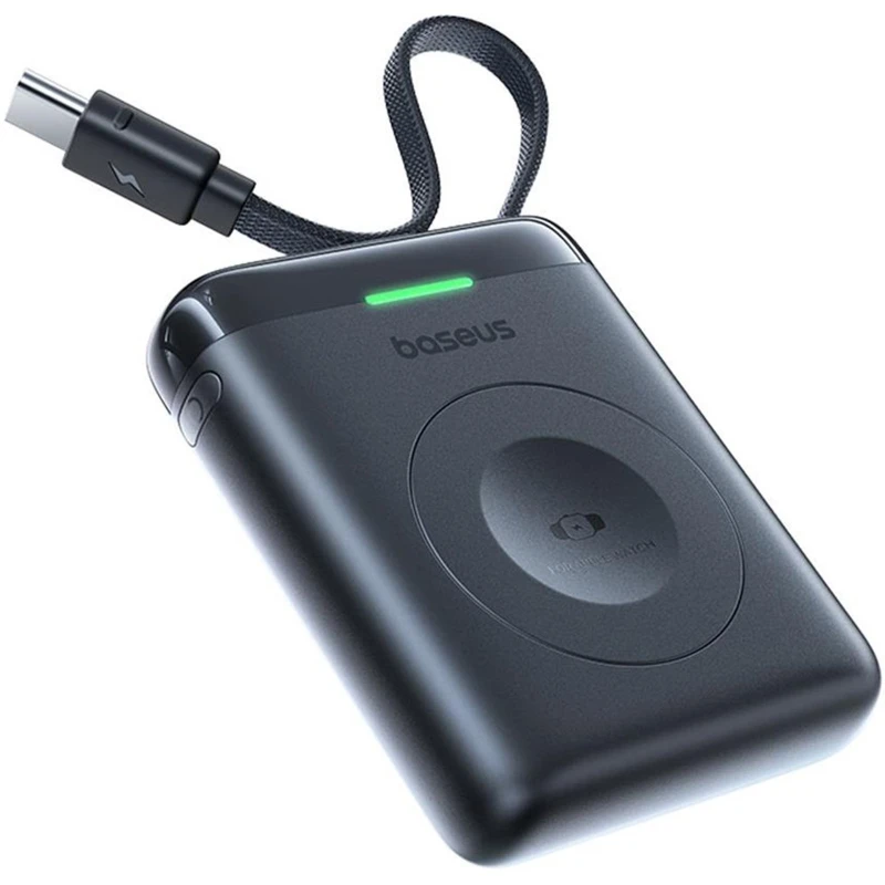 Портативний ЗП Power Bank Baseus EnerFill FW11 for Apple Watch 5W 1640 mAh (E02053) – Midnight. Фото 2 з 4