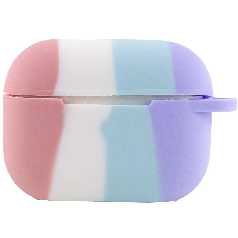 Силіконовий футляр Colorfull для навушників AirPods Pro – Рожевий / Бузковий. Фото 2 з 4