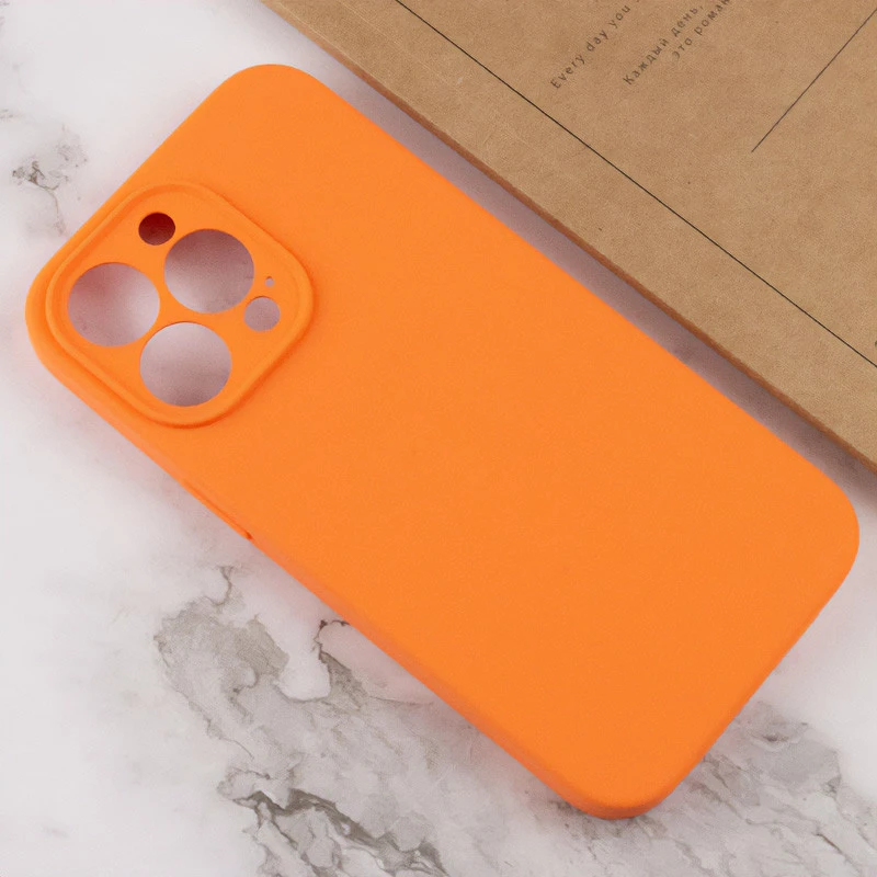 Чохол з захистом камери Silicone Case для Apple iPhone 13 Pro (6.1") – Помаранчевий / Cantaloupe. Фото 4 з 4