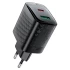 МЗП Acefast A106 GaN PD45W (1USB-A/1C) – Black. Фото 1 з 6