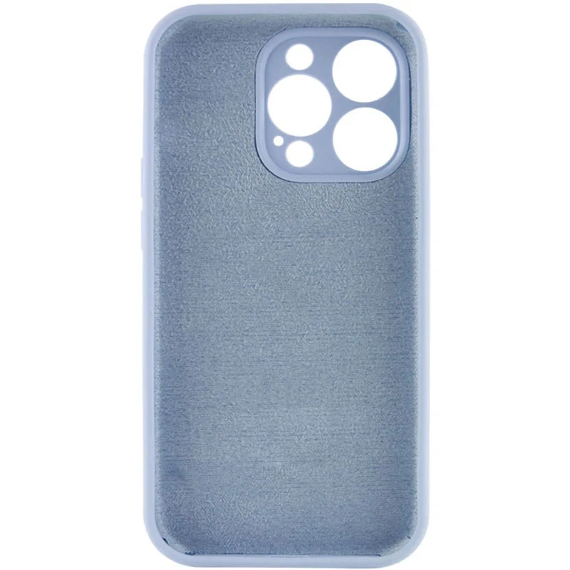 Чохол з захистом камери Silicone Case для Apple iPhone 16 Pro – Блакитний / Lilac Blue. Фото 2 з 4