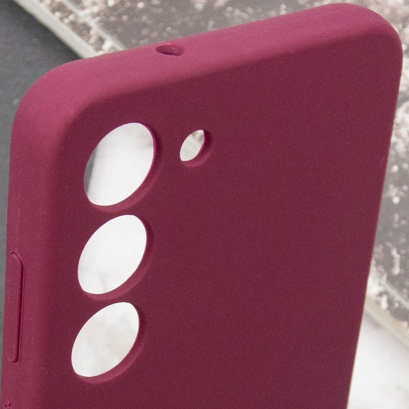 Чохол Silicone Case Lakshmi Premium із закритою камерою для Samsung Galaxy S24+ – Бордовий / Plum. Фото 12 з 13