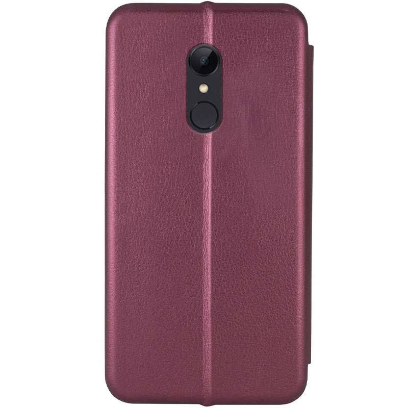 Чохол-книжка класичний на Xiaomi Redmi 5 – Бордовий. Фото 2 з 4