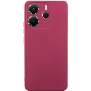 Кольоровий силіконовий чохол GETMAN із закритою камерою для Xiaomi Redmi A7 Pro 4G — Бордовий / Marsala