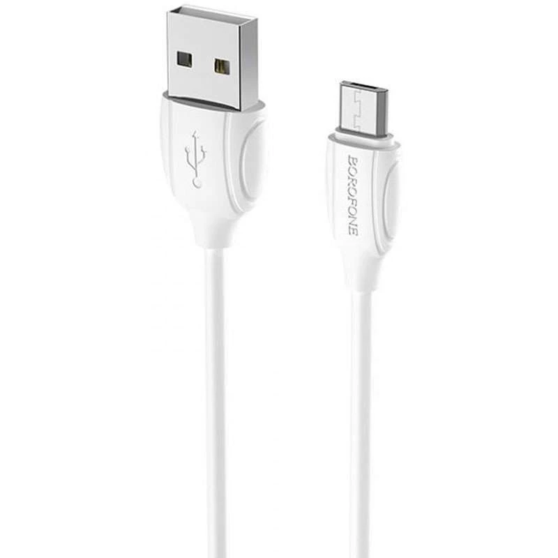 

Дата кабель Borofone BX19 USB to MicroUSB (1m) (Белый), Білий