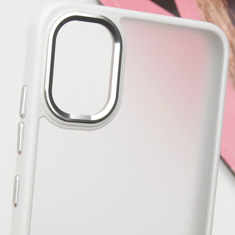 Захистний чохол TPU+PC матовий на Samsung Galaxy A05 – White. Фото 9 з 11