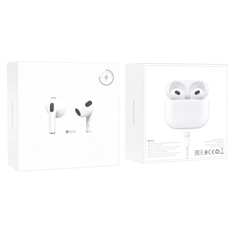 Bluetooth-навушники BOROFONE BW13 – Білий. Фото 6 з 6