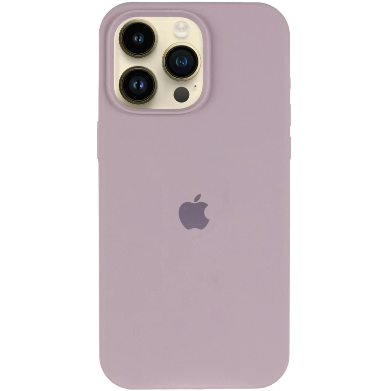 Чохол Silicone Case (AA) Logo with MagSafe для Apple iPhone 16 – Сірий / Lavender. Фото 3 з 6