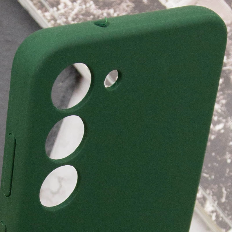 Чохол Silicone Case Lakshmi з закритою камерою на Samsung Galaxy S23 FE – Зелений / Dark green. Фото 16 з 19