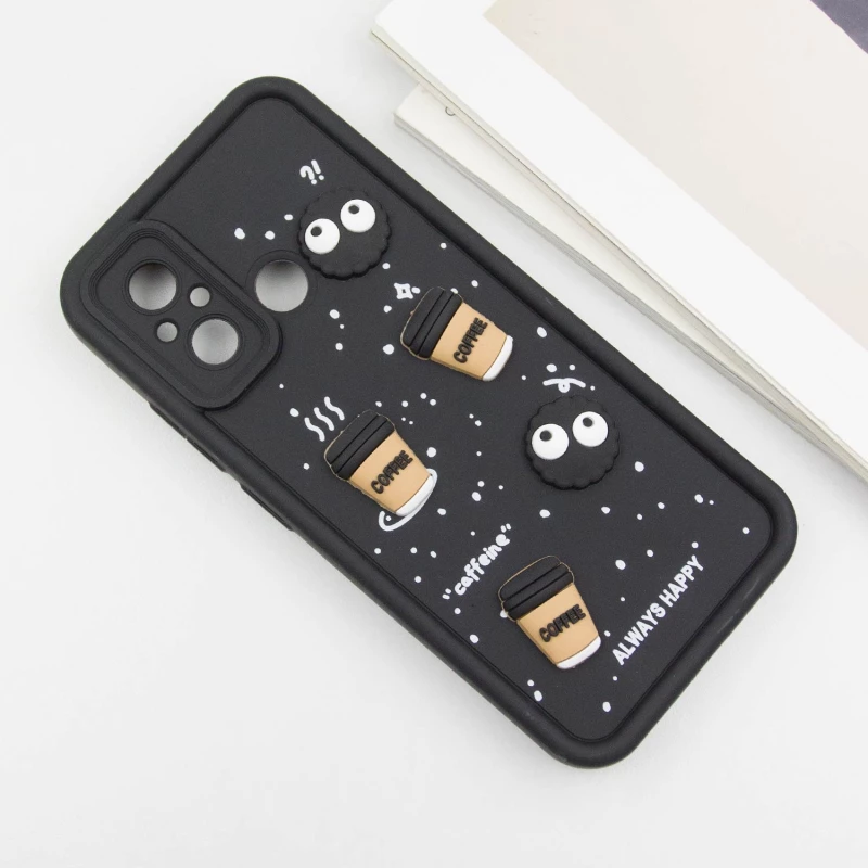 Чохол TPU Toys Case для Xiaomi Redmi 12C / Poco C55 – Black / Always Happy. Фото 9 з 13