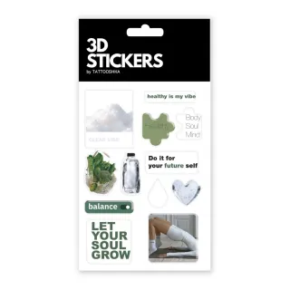Стікер-набір 3D до 10*15см XXL — Clear Vibe (10 pcs)
