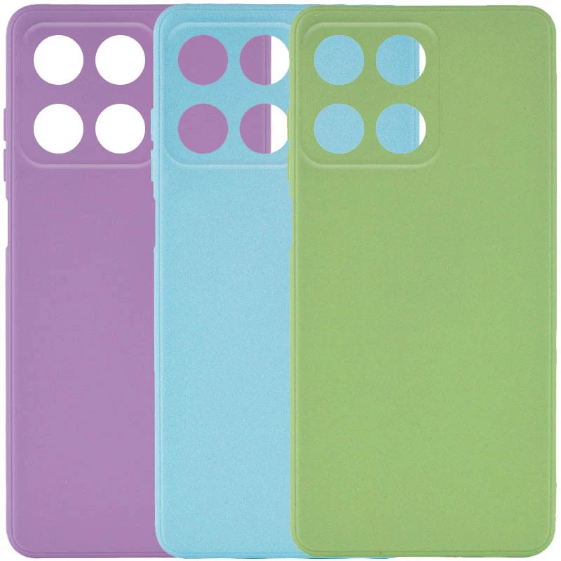 Кольоровий силіконовий чохол із захистом камери на Huawei Honor X6a фото 1 з 1