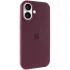 Чехол Silicone Case с закрытым низом для Apple iPhone 17 (6.3") – Бордовый / Plum. Фото 1 из 6