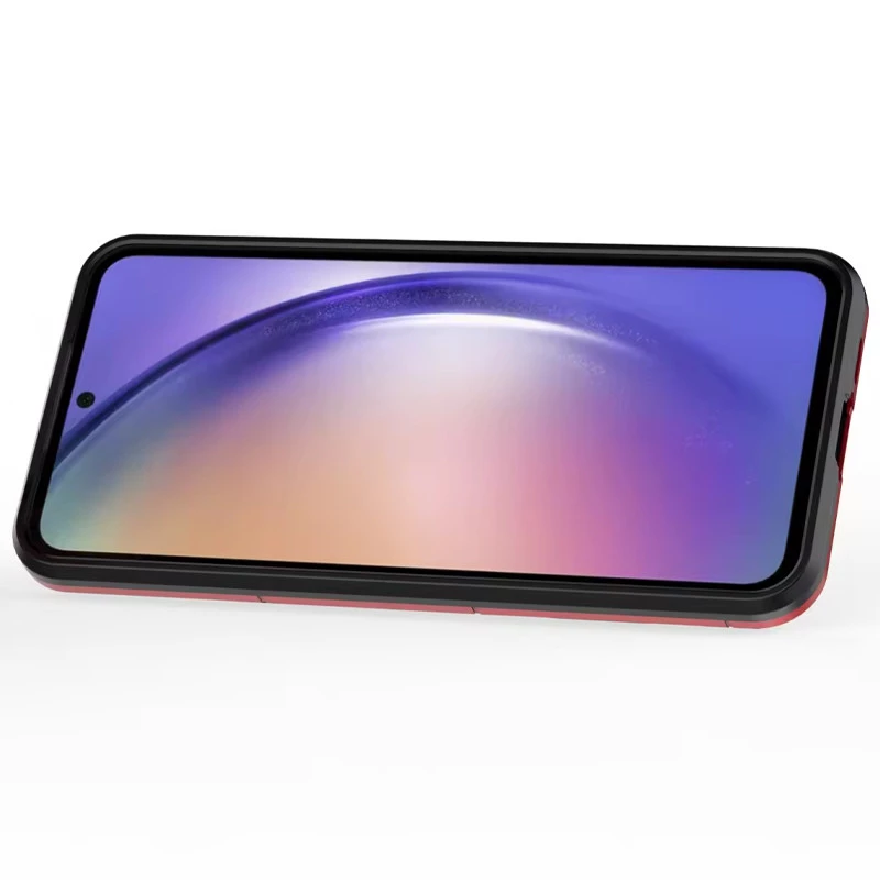 Протиударний чохол Transformer з кільцем на Samsung Galaxy A35 – Червоний / Dante Red. Фото 4 з 6