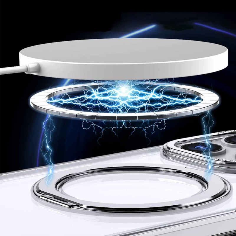 Чохол Empire with MagSafe and Ring для Apple iPhone 16e (6.1") – Clear. Фото 3 Чохол Empire with MagSafe and Ring для Apple iPhone 16e (6.1") – Clear. Фото 3 з 4
