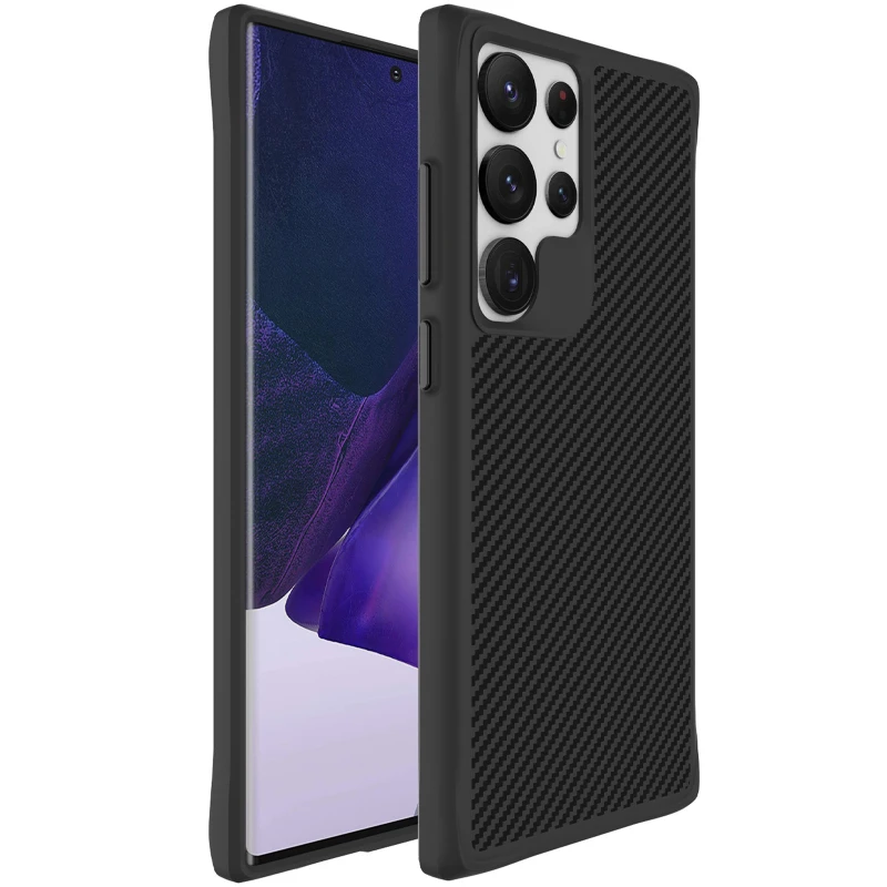 TPU+PC чохол Space Carbon collection для Samsung Galaxy S23 Ultra – Black. Фото 2 з 5