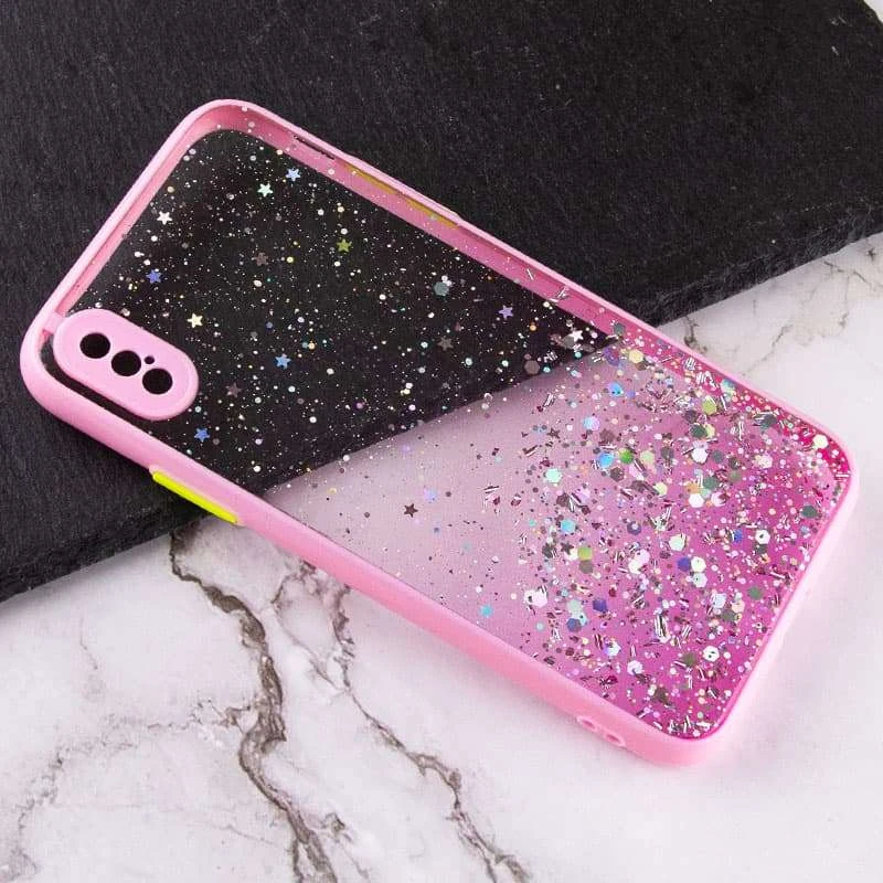 Чехол с блестками и защитой камеры для Apple iPhone XS Max (6.5") – Розовый. Фото 2 из 3