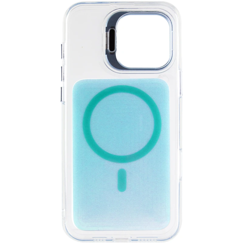 Чохол TPU+PC Jewel Sparkle with MagSafe для Apple iPhone 17 (6.3") – Aqua Blue. Фото 5 з 8