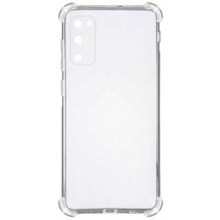 Ультратонкий силіконовий чохол GETMAN з критими бортами на Samsung Galaxy S20 фото 1 з 3
