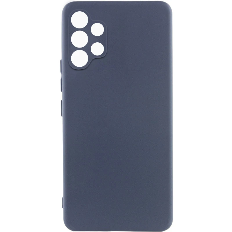 Кольоровий силіконовий чохол GETMAN із закритою камерою для Samsung Galaxy A32 (A325F) 4G – Синій / Midnight Blue. Фото 2 з 6