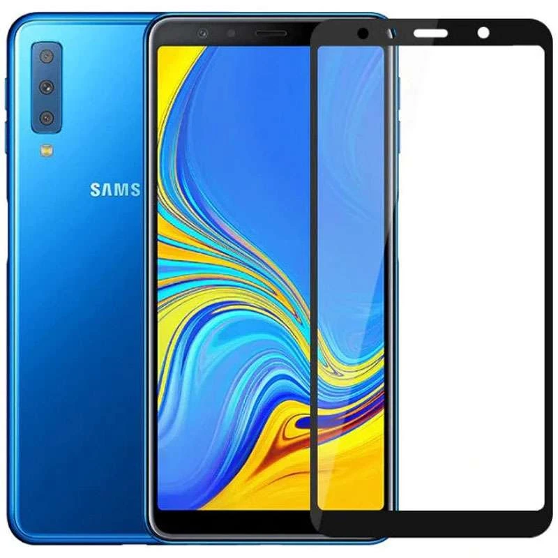 

Защитное стекло 2.5D CP+ для Samsung A750 Galaxy A7 (2018) (Черный), Чорний