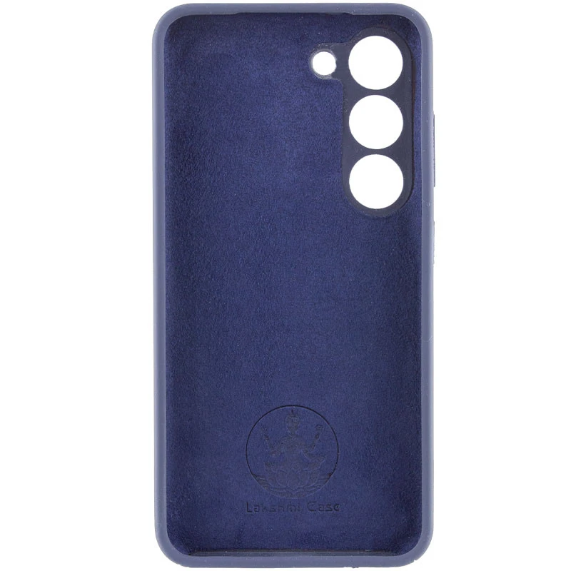 Чохол Silicone Case Lakshmi Premium із закритою камерою для Samsung Galaxy S21 FE – Темно-синій / Midnight blue. Фото 3 з 7