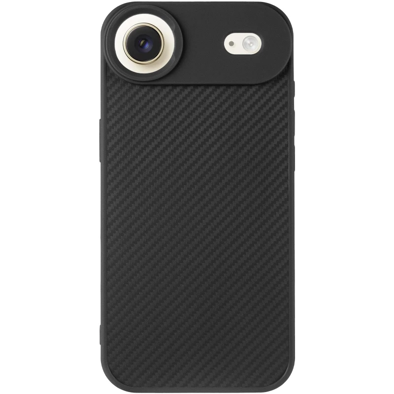 TPU чохол Carbon Protective with Magsafe для Apple iPhone 17 Air (6.5") – Black. Фото 5 з 8