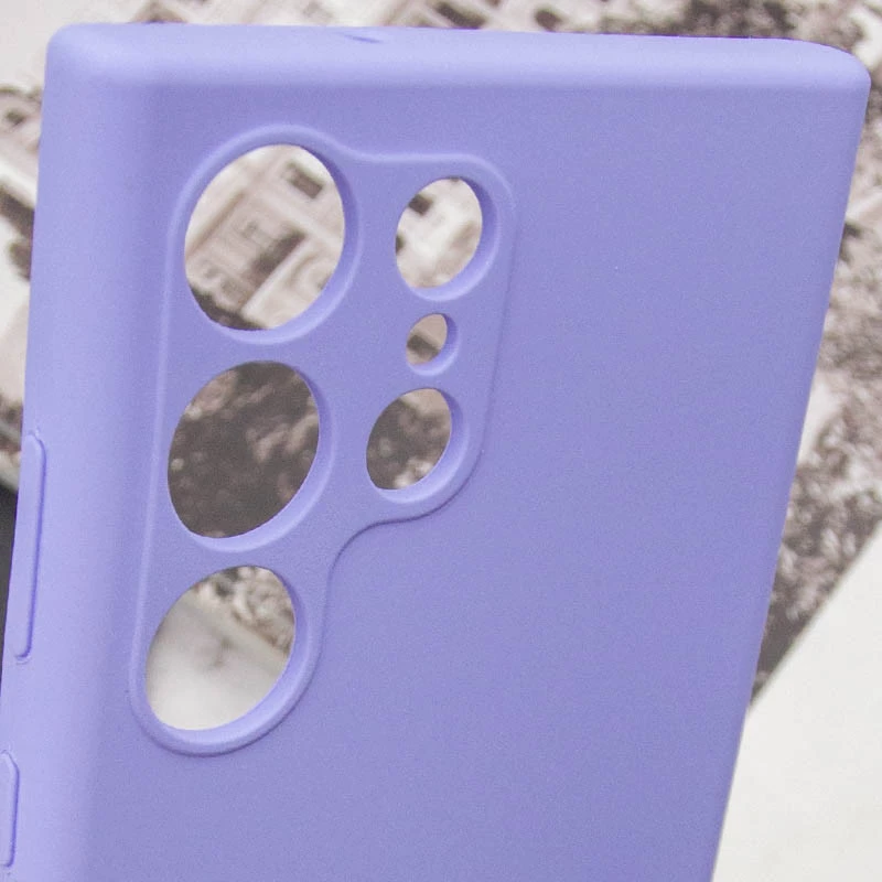 Чохол Silicone Case Lakshmi Premium L з закритою камерою на Samsung Galaxy S23 Ultra – Бузковий / Dasheen. Фото 6 з 7