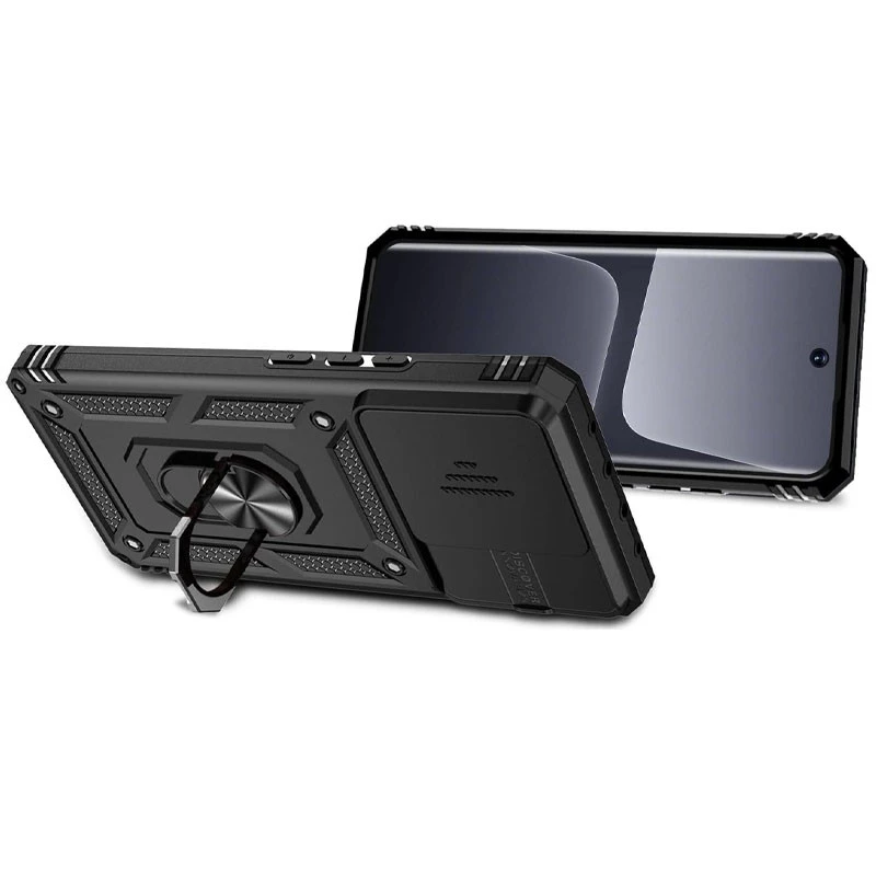 Ударопрочный чехол Serge Ring с защитой камеры для Xiaomi 13 Pro – Черный. Фото 7 из 12