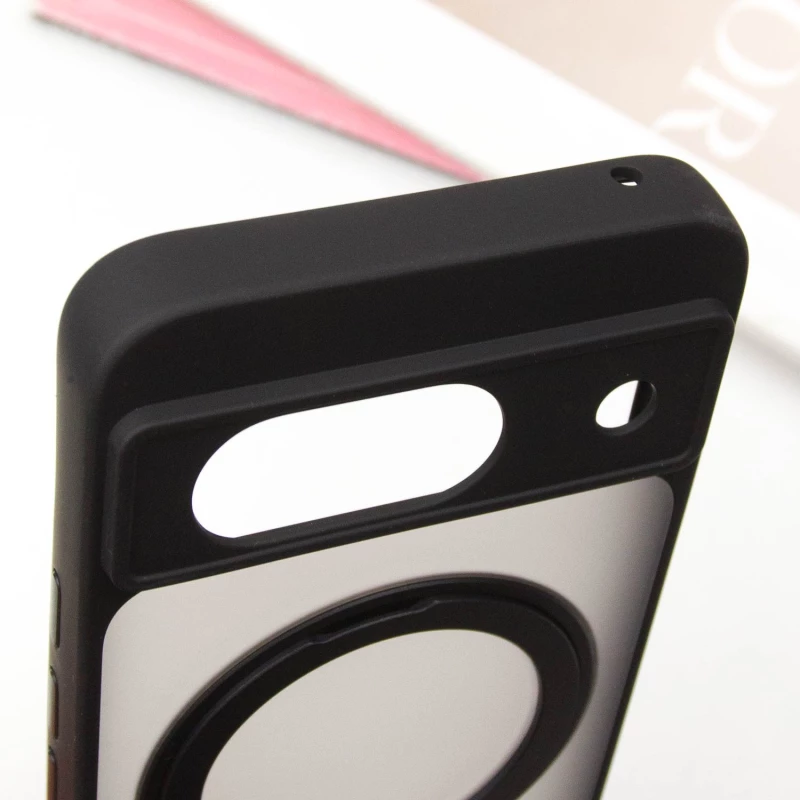 TPU чехол с MagSafe и кольцом для Google Pixel 8a – Black. Фото 7 из 13