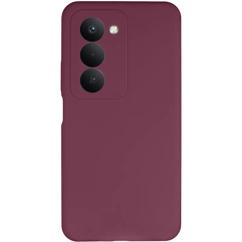 Чехол Silicone Case Lakshmi Premium з закритою камерою на Xiaomi Redmi 15 (EU) – Бордовый / Plum. Фото 3 из 8