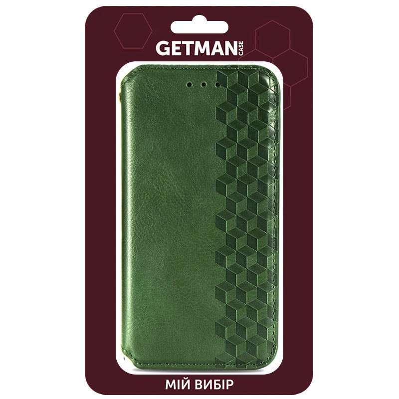 Чехол-книжка GETMAN кубик для Xiaomi Redmi 12C – Зеленый. Фото 5 из 6