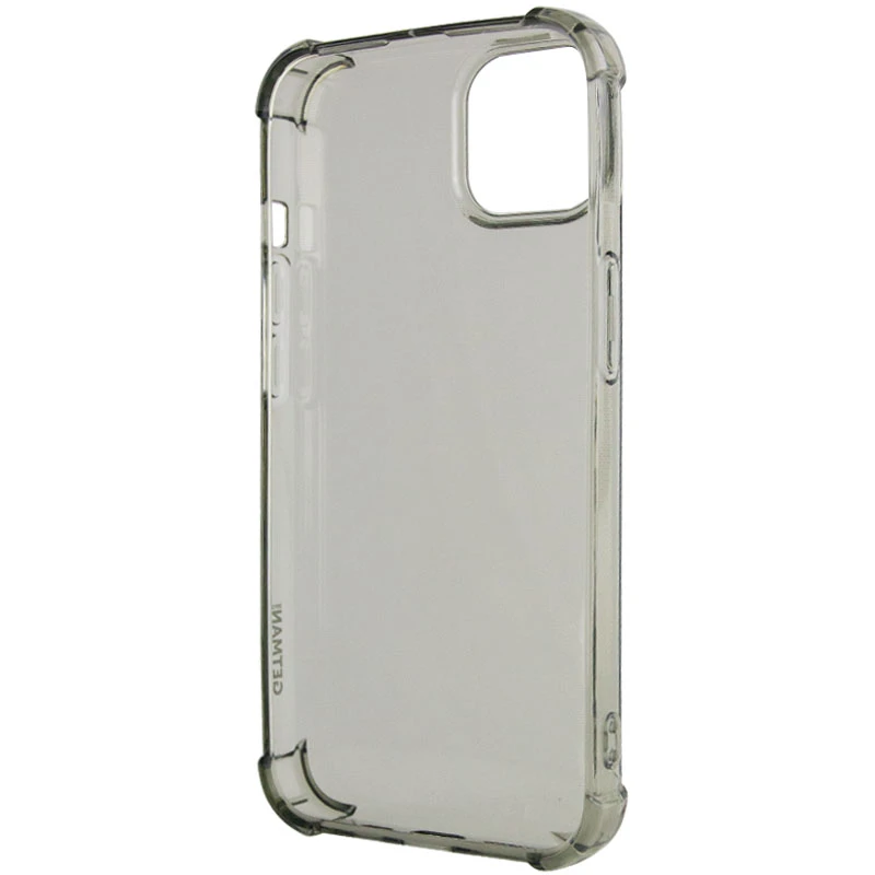 Ультратонкий силіконовий чохол GETMAN з критими бортами на Apple iPhone 14 Plus (6.7") – Сірий (прозорий). Фото 4 з 8